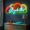 Sports Neon Sign Personalized, Name Ball LED Light, Boys Game Room Wall Decor