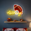 Sports Neon Sign Personalized, Name Ball LED Light, Boys Room Wall Decor