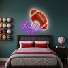 Sports Neon Sign Personalized, Name Ball LED Light, Boys Room Wall Decor