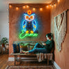 Sugar Skull Neon Sign Custom, Name LED Light, Day of the Dead Wall Decor Gift