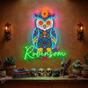 Sugar Skull Neon Sign Custom, Name LED Light, Day of the Dead Wall Decor Gift
