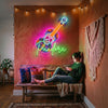 Sugar Skull Neon Sign Custom, Name LED Light, Day of the Dead Wall Decor Gift