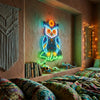 Sugar Skull Owl Neon Sign Custom, Dia de los Muertos LED Light, Mexican Folk Art Wall Decor