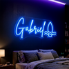 Surfboard Neon Sign Custom, Name Wave LED Light, Beach Room Decor