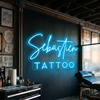 Tattoo Neon Sign Custom, Name Tattoo Studio LED Light, Shop Wall Decor