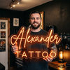 Tattoo Neon Sign Custom, Name Tattoo Studio LED Light, Shop Wall Decor