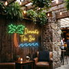 Tiki Bar Neon Sign Custom, Name Palm Tree LED Light, Outdoor Bar Decor