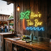 Tiki Bar Neon Sign Custom, Name Palm Tree LED Light, Outdoor Bar Decor