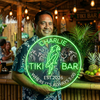 Tiki Bar Neon Sign Custom, Name Parrot Palm LED Light, Tropical Home Bar Decor