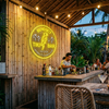 Tiki Bar Neon Sign Custom, Name Parrot Palm LED Light, Tropical Home Bar Decor