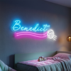 Volleyball Neon Sign with Name, Custom Ball LED Light, Girls Room Wall Decor