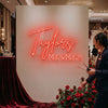 Wedding Neon Sign Custom, Last Name LED Light, Reception Backdrop Decor Gift