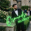 Wedding Neon Sign Custom, Last Name LED Light, Reception Backdrop Decor Gift