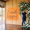 Wedding Neon Sign Custom, Last Name LED Light, Reception Backdrop Decor Sign