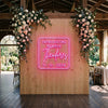 Wedding Neon Sign Custom, Last Name LED Light, Reception Backdrop Decor Sign