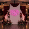 Wedding Neon Sign Custom, Mr and Mrs Monogram LED Light, Reception Decor
