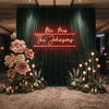 Wedding Neon Sign Custom, Mr Mrs Last Name LED Light, Reception Decor