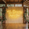 Wedding Neon Sign Custom, Name Date LED Light, Reception Backdrop Wall Decor