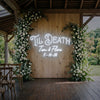 Wedding Neon Sign Custom, Name Date LED Light, Reception Backdrop Wall Decor