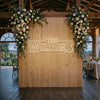 Wedding Neon Sign Custom, Name Floral LED Light, Reception Backdrop Wall Decor