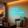Welcome Home Neon Sign Custom, Family Name LED Light, Entryway Wall Decor Gift