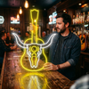 Western Music Neon Sign Custom, Guitar LED Light, Music Room Bar Wall Decor