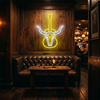 Western Music Neon Sign Custom, Guitar LED Light, Music Room Bar Wall Decor