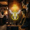 Western Music Neon Sign Custom, Guitar LED Light, Music Room Bar Wall Decor