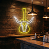 Western Music Neon Sign Custom, Guitar LED Light, Music Room Bar Wall Decor