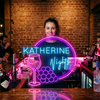 Wine Neon Sign Custom, Name Glass LED Light, Wine Bar Home Kitchen Wall Decor