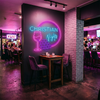 Wine Neon Sign Custom, Name Glass LED Light, Wine Bar Home Kitchen Wall Decor
