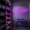 Workshop Neon Sign Custom, Name Tool LED Light, Garage Man Cave Wall Decor