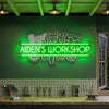 Workshop Neon Sign Custom, Name Tool LED Light, Garage Man Cave Wall Decor