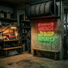 Workshop Neon Sign Custom, Wrench Tool LED Light, Garage Man Cave Wall Decor