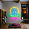 Yoga Neon Sign Custom, Name Lotus LED Light, Yoga Studio Meditation Wall Decor
