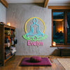 Yoga Neon Sign Custom, Name Lotus LED Light, Yoga Studio Meditation Wall Decor