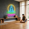 Yoga Neon Sign Custom, Name Lotus LED Light, Yoga Studio Meditation Wall Decor