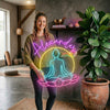 Yoga Neon Sign Custom, Name Lotus LED Light, Yoga Studio Meditation Wall Decor