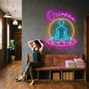 Yoga Neon Sign Custom, Name Lotus LED Light, Yoga Studio Meditation Wall Decor